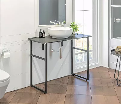 Столешница Good Door 80 напольная, серая матовая