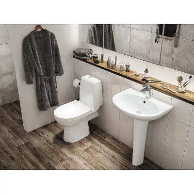 Унитаз-компакт Santek Цезарь 1WH302415 с бачком, с крышкой микролифт