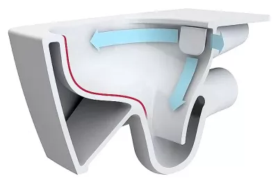 Унитаз подвесной Vitra Metropole Rim-Ex 7672B003-1687 безободковый, белый
