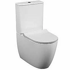 Унитаз напольный Vitra Sento Rim-Ex 9830B003-7203 безободковый, с бачком, с крышкой микролифт