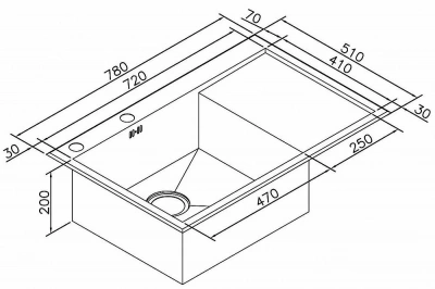 Мойка кухонная Zorg Inox X-7851-L Сталь