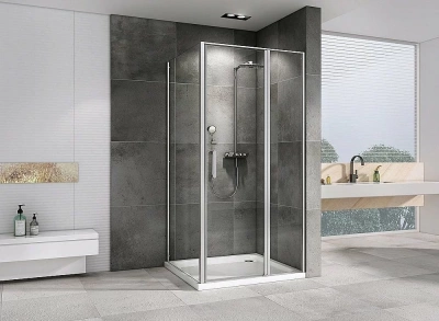Душевой уголок ABBER Sonnenstrand AG04140S-S100 140x100 стекло прозрачное/профиль хром