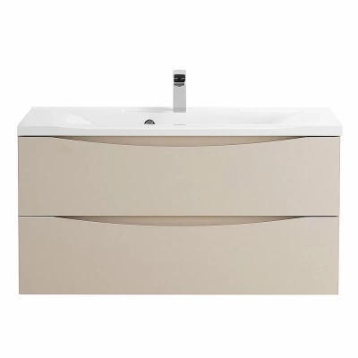 Тумба с раковиной Belbagno MARINO 80 2C-SO/BB800/450-LV-MR-PR Crema Opaco