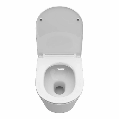 Унитаз подвесной BelBagno TRE-TOR BB5180CH-TOR/SC белый, с крышкой микролифт, безободковый, слив-торнадо
