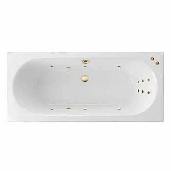 Ванна акриловая EXCELLENT Oceana Slim LINE WAEX.OCE16S.LINE.GL 160x75 белая с гидромассажем