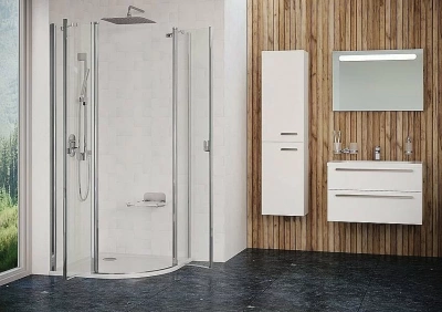 Душевой уголок Ravak Chrome CSKK4 90х90 профиль блестящий/стекло прозрачное
