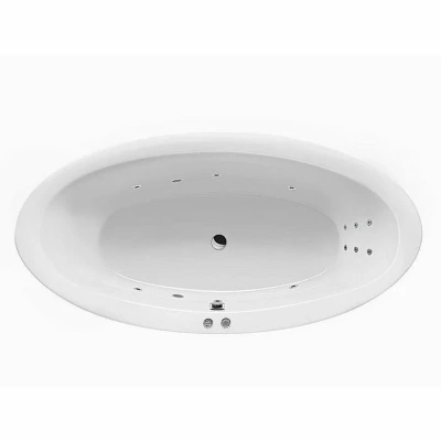 Ванна акриловая EXCELLENT Lumina LINE WAEX.LUM19.LINE.CR 190x95 белая с гидромассажем