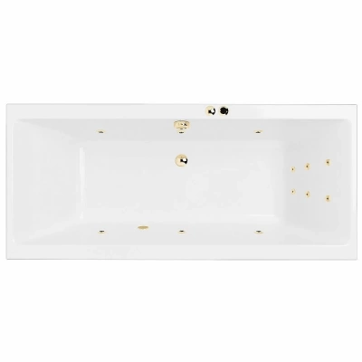 Ванна акриловая EXCELLENT Pryzmat LINE WAEX.PRY20.LINE.GL 200x90 белая с гидромассажем