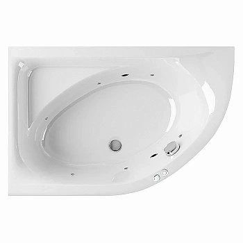 Ванна акриловая EXCELLENT Aquarella SOFT WAEX.ARL17.SOFT.CR 170x110 белая с гидромассажем