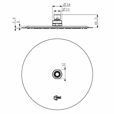 Верхний душ Ideal Standard IdealRain Luxe B0384MY