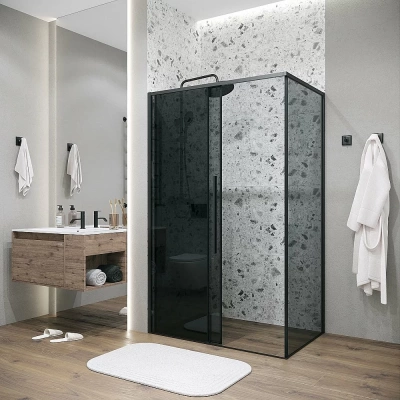 Душевой уголок Grossman Galaxy 120.K33.01.1070.21.10 100x70 профиль черный матовый/стекло тонированное
