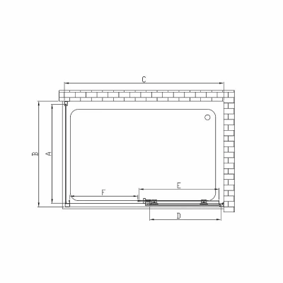 Душевой уголок Vincea Soft VSR-3SO9015CLGM 150x90 стекло прозрачное/профиль вороненая сталь