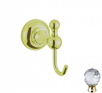 Крючок Cezares APHRODITE-HK1-03-Sw золото/Swarovski