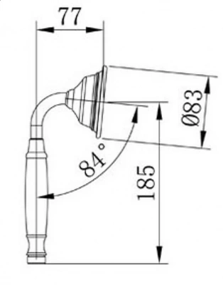 Душевая лейка Caprigo Parts 99-507-vot бронза