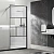 Душевое ограждение Vincea Walk-In 120 VSW-1HC120CFB стекло прозрачное-рифленое/профиль черный матовый