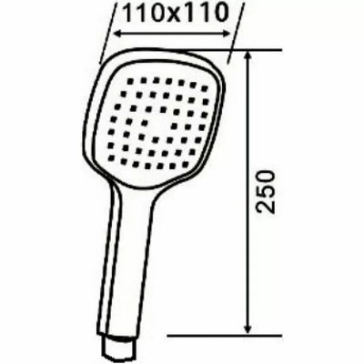 Душевая лейка Orange O-Shower S04HSW белый