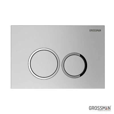 Инсталляция для унитаза Grossman Galaxy 97.01.110 с кнопкой хром матовый