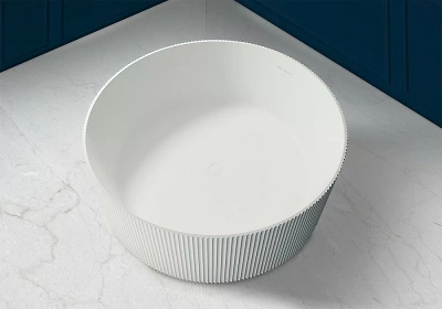 Ванна из искусственного камня ABBER Stein AS9679 150х150 белая матовая