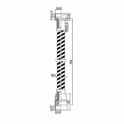 Душевой шланг Iddis Optima Home OPH15SLi19 серебро