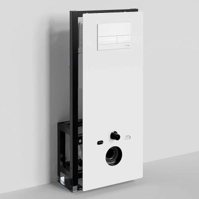 Инсталляция для унитаза WasserKraft Glan 66TLT.010.ME.WH.WM04 с белой матовой кнопкой