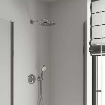 Верхний душ Grohe Tempesta 250 26666000 белый/хром