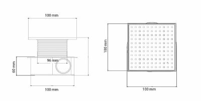 Душевой трап Boheme Smart Design 10 984-10-MG матовое золото