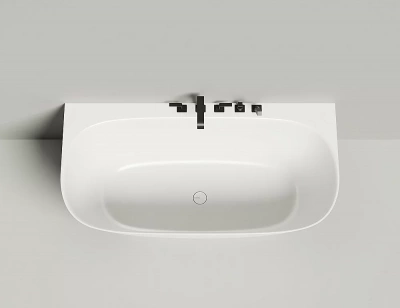 Ванна Salini Sofia Wall S-Sense 102517GRH 160x80 белая/снаружи RAL глянцевая