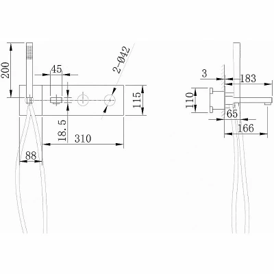 Смеситель для ванны Abber Rund AF8730G золото матовое