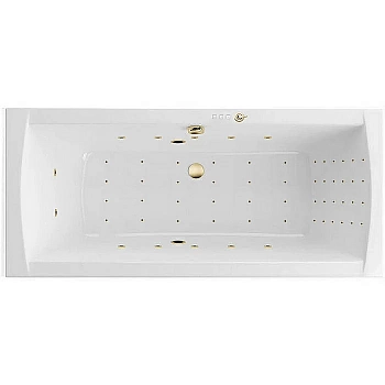 Ванна акриловая Excellent Aquaria Lux Slim NANO WAEX.AQU18S.NANO.GL 180x80 белая с гидромассажем