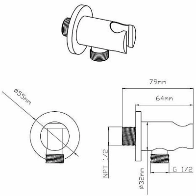 Душевая система Vincea Inspire VSFW-3I21T1CH хром