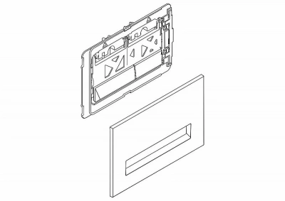 Кнопка для инсталляции BelBagno MARMI BB011-MR-CHROME.M