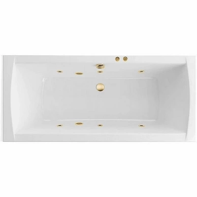 Ванна акриловая EXCELLENT Aquaria Lux SOFT WAEX.AQU18.SOFT.GL 180x80 белая с гидромассажем