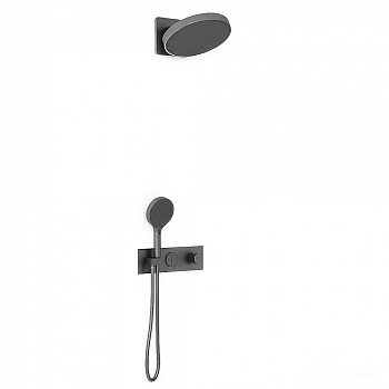 Душевая система Vincea Inspire VSFW-422TI3GM вороненая сталь