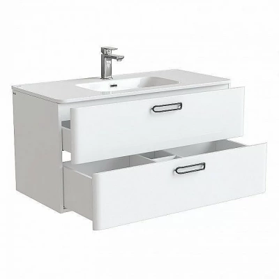 Тумба с раковиной IDDIS Brick BRI10W1i95K 100 белая