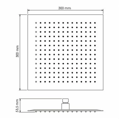 Верхний душ WasserKraft A260 золото