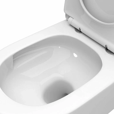 Унитаз подвесной BelBagno TRE-TOR BB5180CH-TOR/SC белый, с крышкой микролифт, безободковый, слив-торнадо