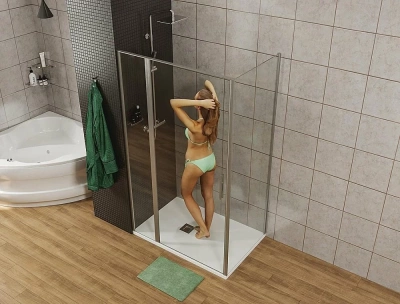 Душевой уголок Allen Brau Priority 100x100 Хром