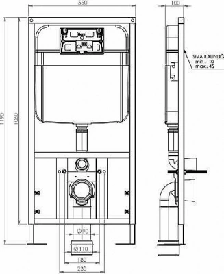 Унитаз подвесной SantiLine SL-5018MB+SL-03 безободковый, с инсталляцией, с крышкой микролифт, черный матовый