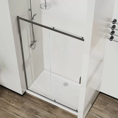 Душевая дверь Vincea City VDS-5CT110CLGM 110 стекло прозрачное/профиль вороненая сталь