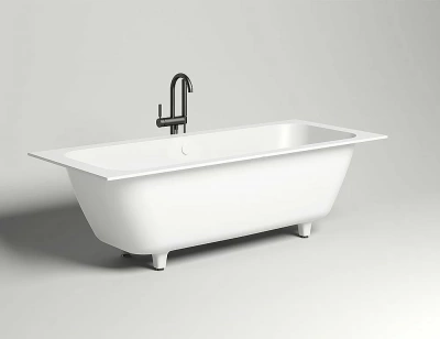 Ванна Salini Orlanda AXIS KIT S-Stone 190x80 белая матовая