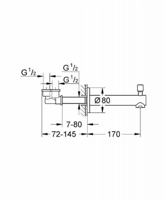 Излив для ванны GROHE Concetto 13281 001