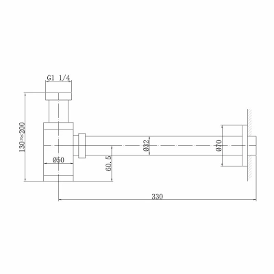 Сифон для раковины Abber AF0030RG розовое золото