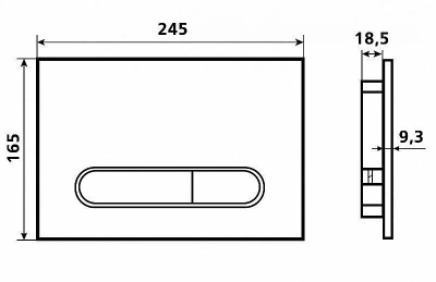 Кнопка для инсталяции Esbano OVL-17MB