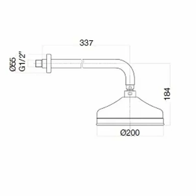Верхний душ Webert Armony AC0015065 бронза