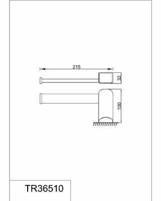 Полотенцедержатель Rush Thira TR36510 21,5 cm
