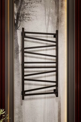 Полотенцесушитель электрический Veconi Barro-C B10050B-C черный