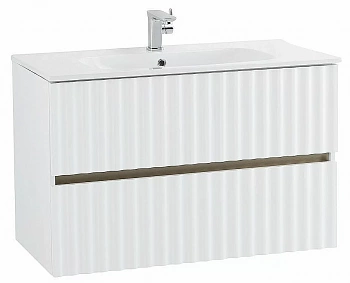 Тумба с раковиной Art&Max ELEGANT 100 белая матовая