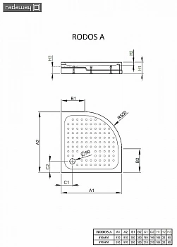 Душевой поддон Radaway Rodos A 4P88155-03 80x80 белый