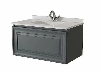 Тумба с врезной раковиной Caprigo Ponza 81-90