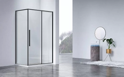 Душевой уголок Vincea SLIM-N VSR-4SN9011CLB 110x90 черный/прозрачный